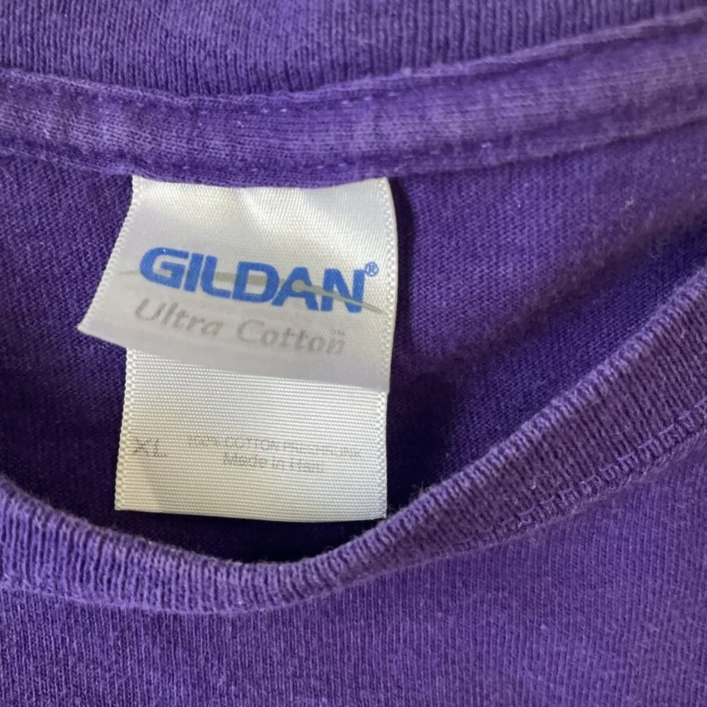 K-State Wildcats Purple T-Shirt Size XL Tailgate 2012 Gildan 100% Cotton - Picture 3 of 7